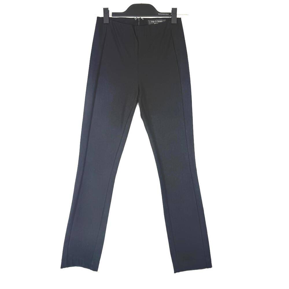 rag & bone Simone High Rise Skinny Pants in‎ Black Ponte Size 0